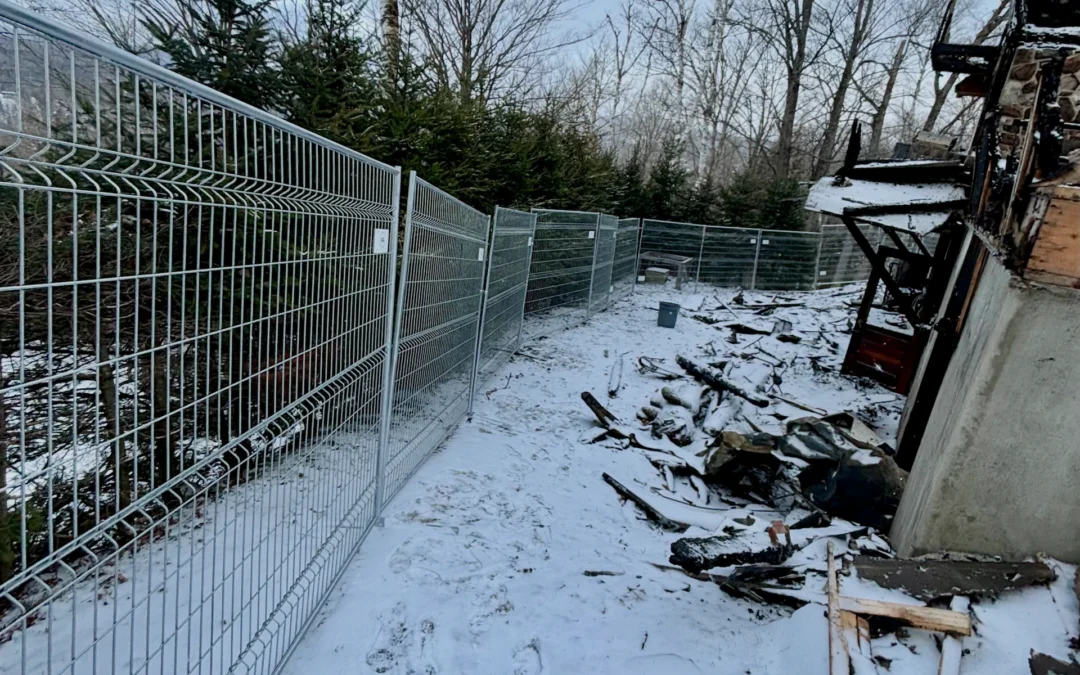 L’Importance des Clôtures Temporaires Après un Sinistre