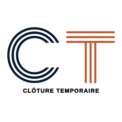 flat icon logo cloture temporaire